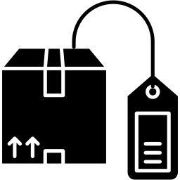 shipping label icon