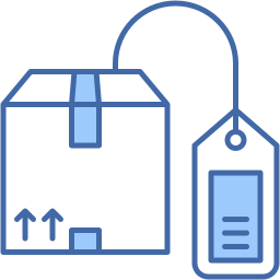 shipping label icon