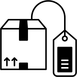 shipping label icon