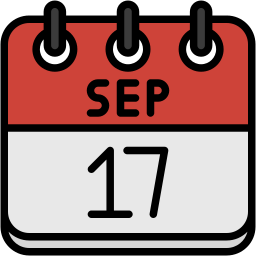 september lineal color icon