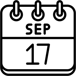 九月 线条 图标
