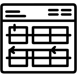 diagrama de gantt línea icono