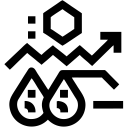 moisture balance line icon