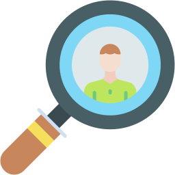 magnifying glass flat icon