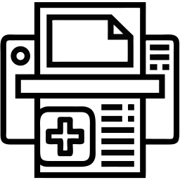 printer line icon