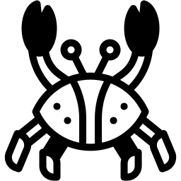 granchio duotono icona