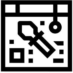 palette line icon