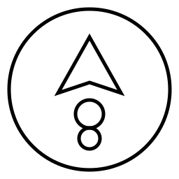 up arrow line icon