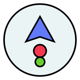 up arrow lineal color icon
