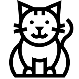猫 线条 图标