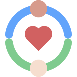 comunità piatto icona