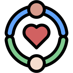comunità colore lineare icona