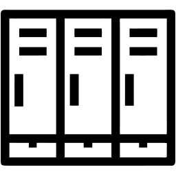 学校储物柜 线条 图标