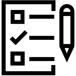 审查 线条 图标