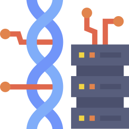 dna analysis flat icon