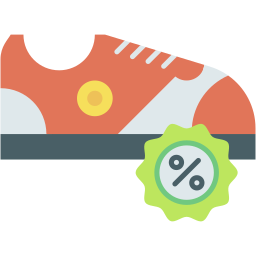 sneaker sale flat icon