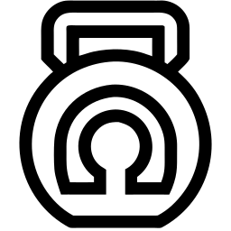 гиря линия иконка