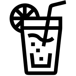 boire ligne icône
