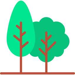 forêt plat icône
