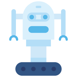 robot flat icon
