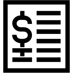 invoice line icon