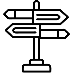 directions line icon