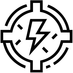 kekuatan garis ikon