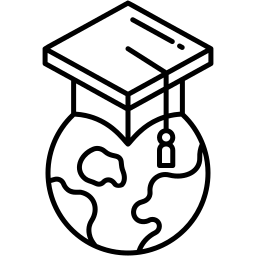 graduation cap line icon