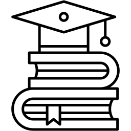 graduation cap line icon