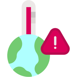 global warming flat icon