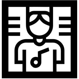 Musiker linie Icon