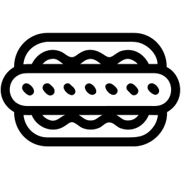 hot dog line icon