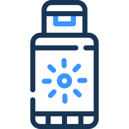 sunscreen two color icon