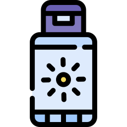 sunscreen lineal color icon