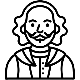 Шекспир линия иконка