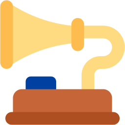phonograph flat icon