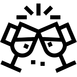 cheers line icon