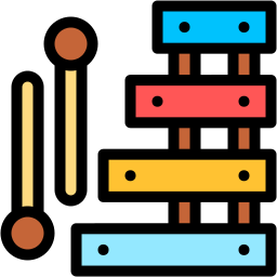 xylophone lineal color icon