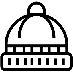 winter hat line icon