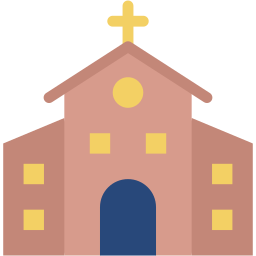 church flat icon