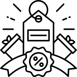 sale tag line icon