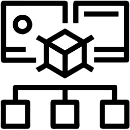 data storage line icon