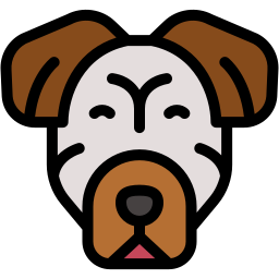 dog lineal color icon
