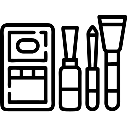 makeup kit line icon