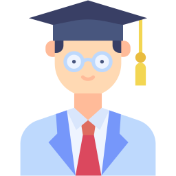 学生 扁平 图标