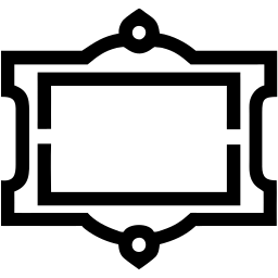 ornate frame line icon