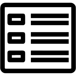 checklist line icon