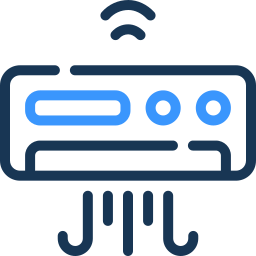 air conditioner two color icon