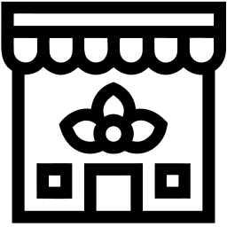 flower shop line icon