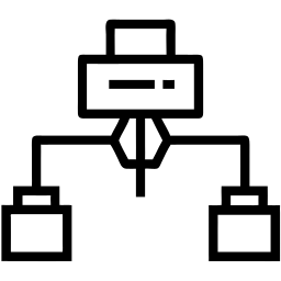 Netzwerk linie Icon